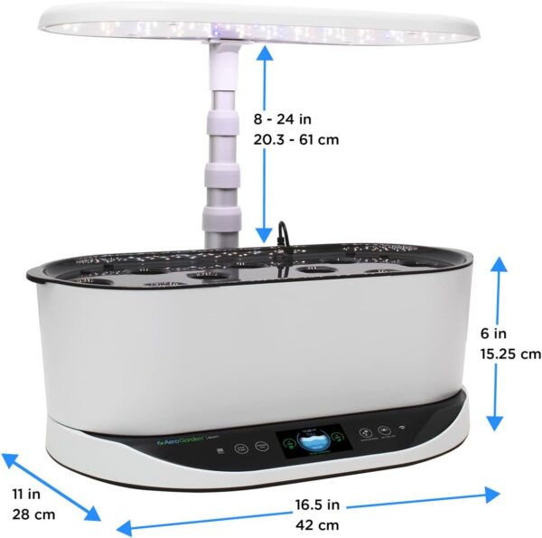 AeroGarden Bounty Indoor Hydroponic Herb Garden, White - Image 3