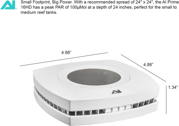 AquaIllumination Prime 16 HD LED Saltwater Reef Aquarium Light - White - Image 2