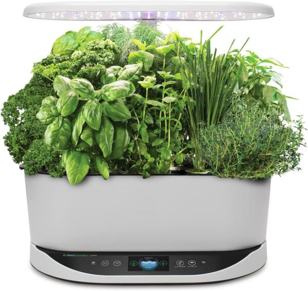 AeroGarden Bounty Indoor Hydroponic Herb Garden, White