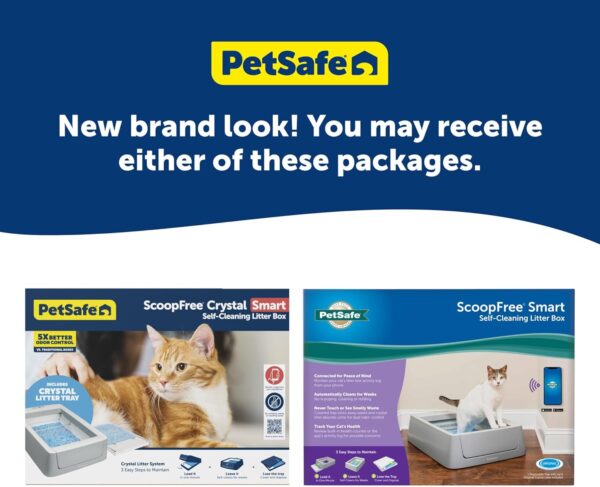 PetSafe ScoopFree Crystal Smart Self-Cleaning Cat Litter Box - WiFi & App Enabled - Hands-Free Cleanup With Disposable Crystal Trays - Less Tracking, Superior Odor Control - Includes a Disposable Tray - Image 6