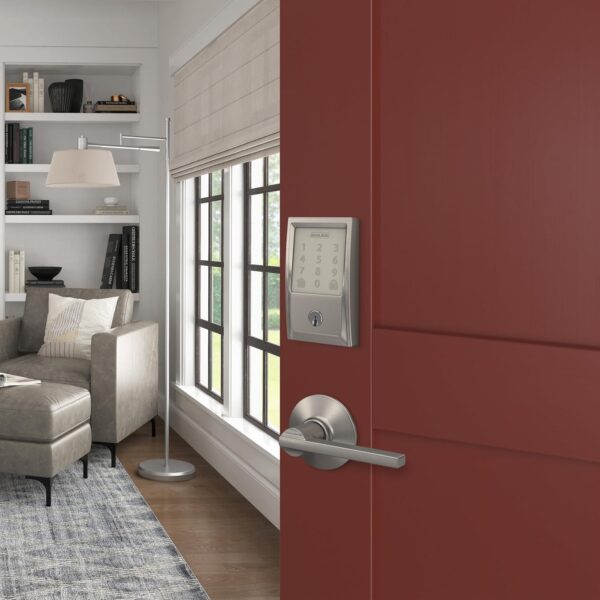 Schlage Encode Smart Wi-Fi Deadbolt with Century Trim in Satin Nickel - Image 6